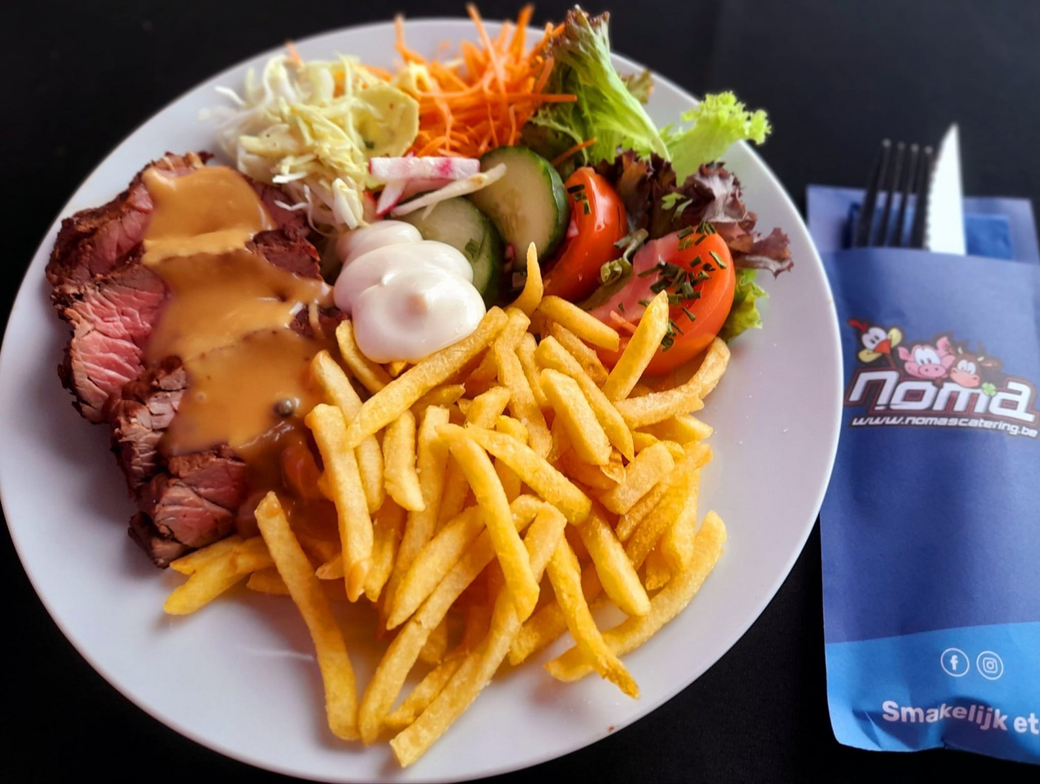 Steak / Friet bij Brandweer Langemark-Poelkapelle